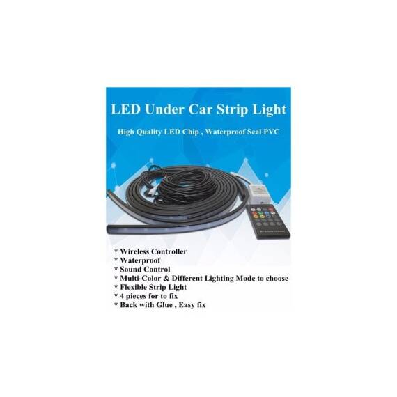 Kit banda LED SMD sub masina cu telecomanda  Cod: LE55RGB / FS-001 - 5- Roveli