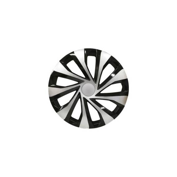 Set 4 capace roti negru / argintiu 16″ Cod: G-603 - - Roveli