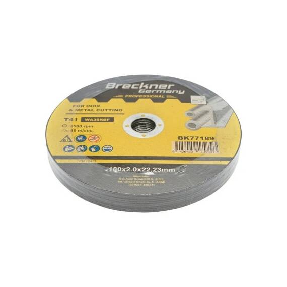 Panza disc flex pentru taiat si polizat inox T41 180x2.0x22mm  Cod: BK77189 - 2- Roveli