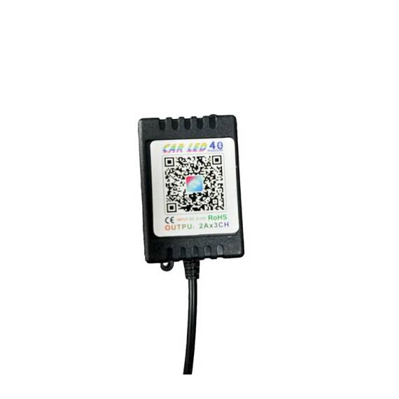 Set 6 lampi cu LED RGB 12V grila masca  control prin aplicatie telefon,diverse jocuri de lumini sau lumina continua. Cod: 1110106/P6 - 2- Roveli