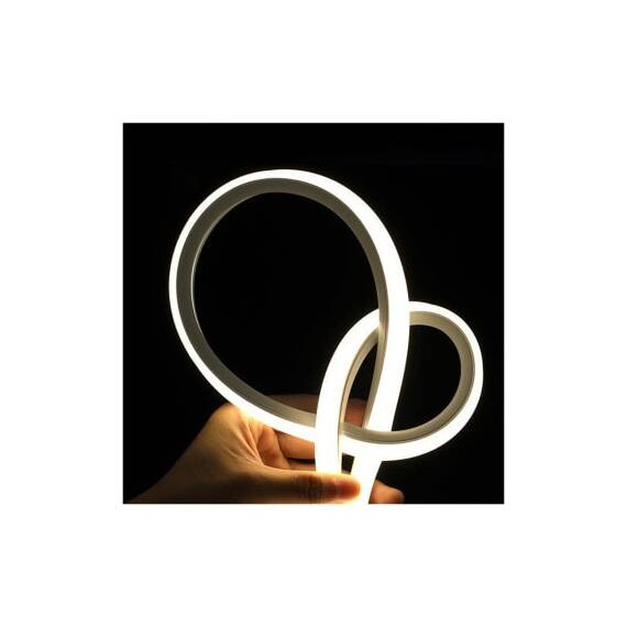 Banda led neon flex 5 metri 10w pe metru 24v pentru iluminare auto  Cod: HH-E5612W-24V - 3- Roveli