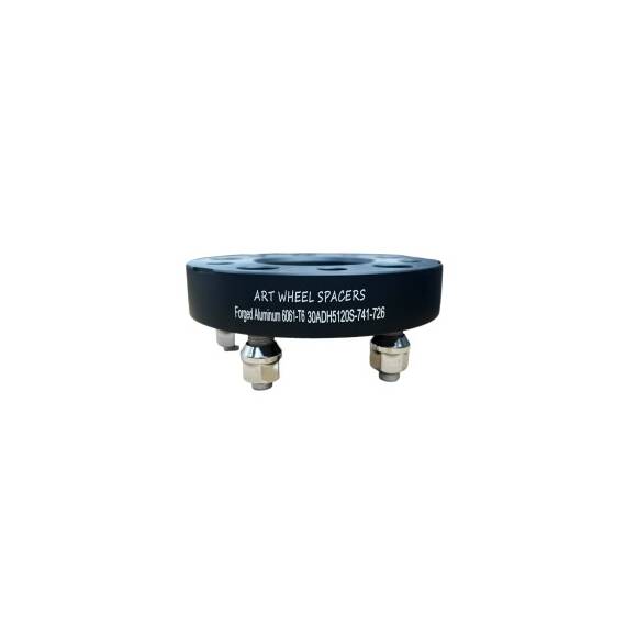 Distantier jante auto 5x120 25mm negru prindere dubla cu piulite incluse M14x1.5 74.1–72.6 Cod: DST3006 - 5- Roveli