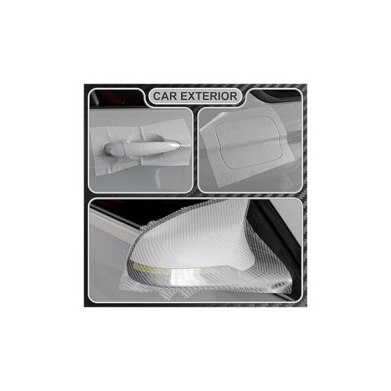 Rola folie carbon 3D transparenta latime 1.27mx30m Cod: KM9010 - 3- Roveli