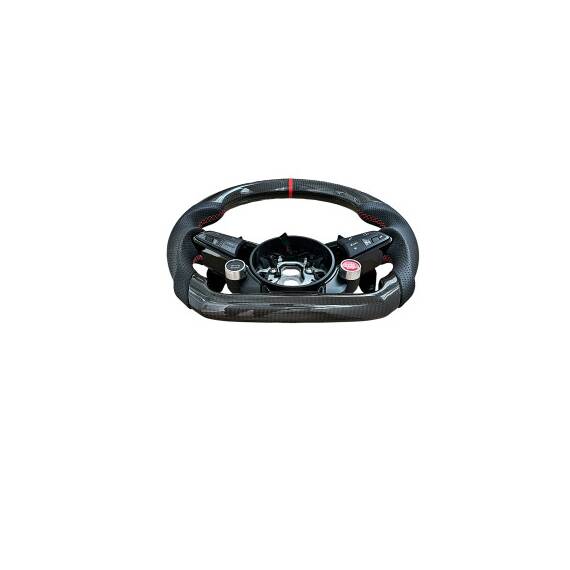 Volan sport piele si carbon compatibil cu modelele Audi fabricate dupa 2011, Produs compatibil - nu este OEM Cod: OCH-02 - - Roveli