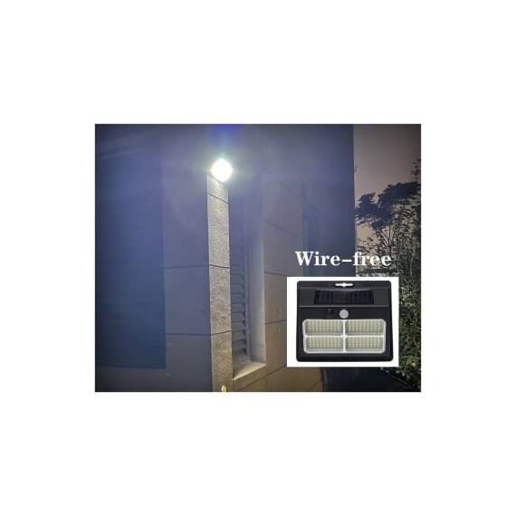 Lampa solara cu senzor lumina alba 2250 lumeni Cod: FS-1807 - 2- Roveli