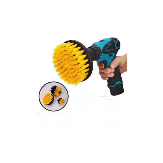 Set 3 perii curatat cu adaptare pentru  bormasina Cod:  FS-6153 - 4- Roveli
