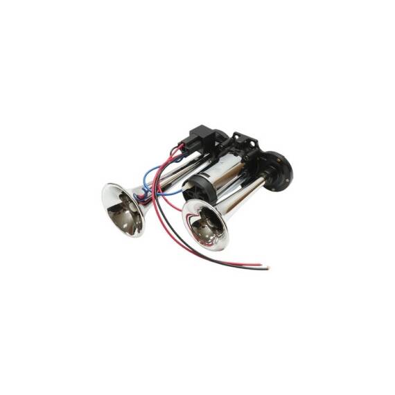 Claxon 2 trompete 12V cu compresor Breckner Germany Cod: BK79882 - - Roveli