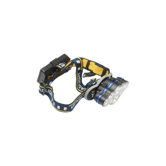 Lanterna frontala de cap cu 8 LED-uri, 3 moduri iluminare, baterie 2200mAh reincarcabila USB Crownman Cod: DISUF01 - 6- Roveli