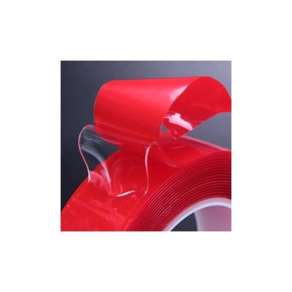 Banda dublu adeziva transparenta profesionala 10mm x 25 m  Cod: CDT1025 - - Roveli