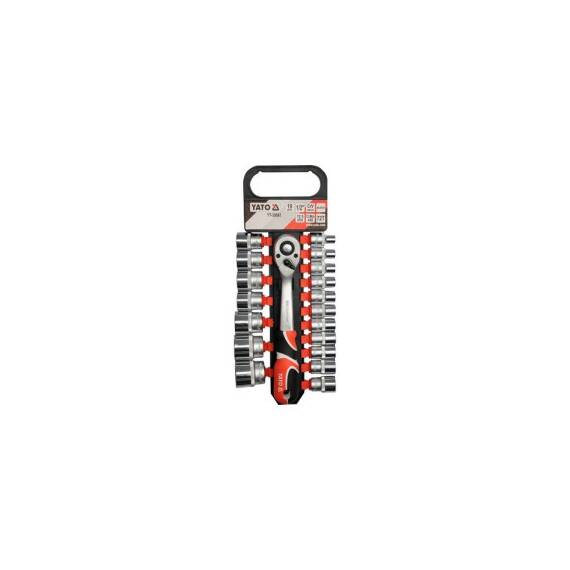 Set tubulare si antrenor 19 piese 1/2" Yato Cod: YT-38681 - - Roveli