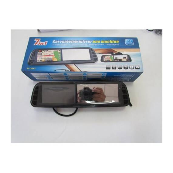 Oglinda monitor cu GPS plus multe alte functii 7in1 - 7- Roveli