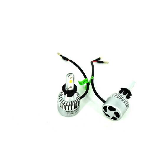 Set Bec H3 cu LED S2 chip led Korea Putere: 40W  - 4800 lumen 6000k Voltaj:  12-24V - - Roveli
