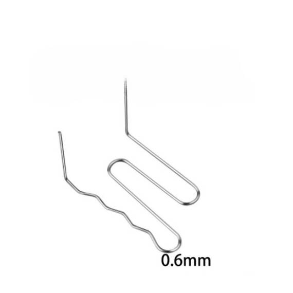 Set 100 cleme pentru pistol reparat plastic 0.6mm otel inoxidabil Cod: K18028-11 - 4- Roveli