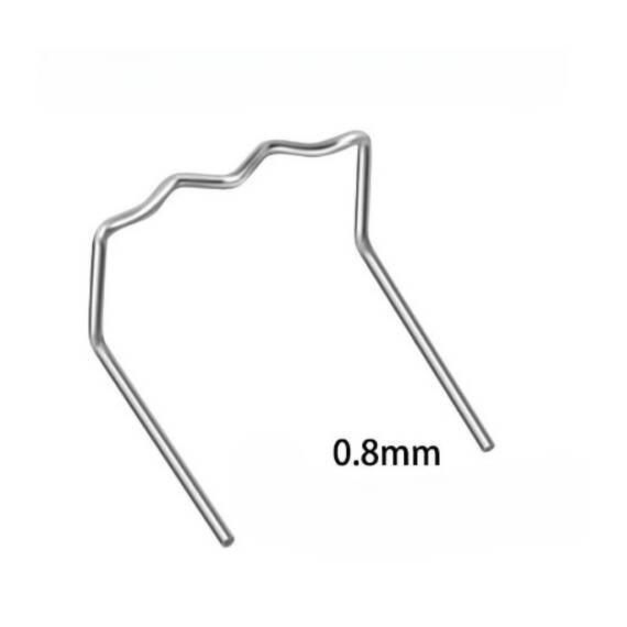 Set 100 cleme pentru pistol reparat plastic 0.8mm otel inoxidabil Cod: K18028-13 - 4- Roveli