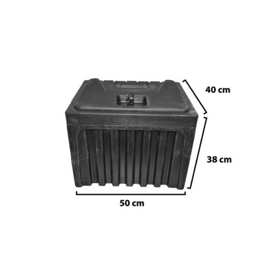Lada pentru scule fara suport din plastic negru 380x400x500 mm Cod: DISCK32 - 3- Roveli