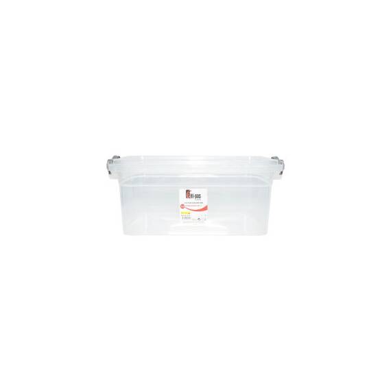 Cutie depozitare 7.5L cu capac din plastic, transparenta 220x340x140mm Cod: DISLK03 - 4- Roveli
