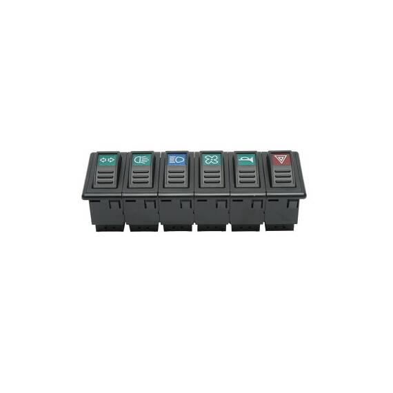 Panou comanda ,comutator 6 butoane universal Cod: DISKX48 - 2- Roveli