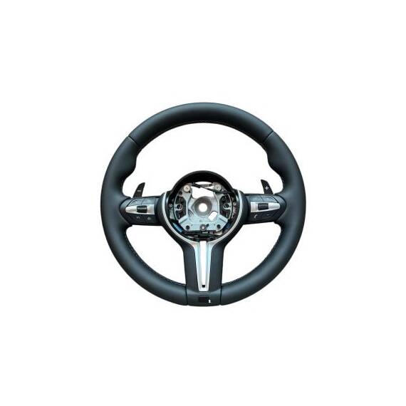 Volan sport piele compatibil cu modelele BMW Seria 1 F20,F21 Seria 2 F22,F23,F45,F87 Seria 3 F30,F31,F34 Seria 4 F32,F33,F36,F82,F83 X5 - F15 X3 - F25  Cod: OCH-09 - - Roveli