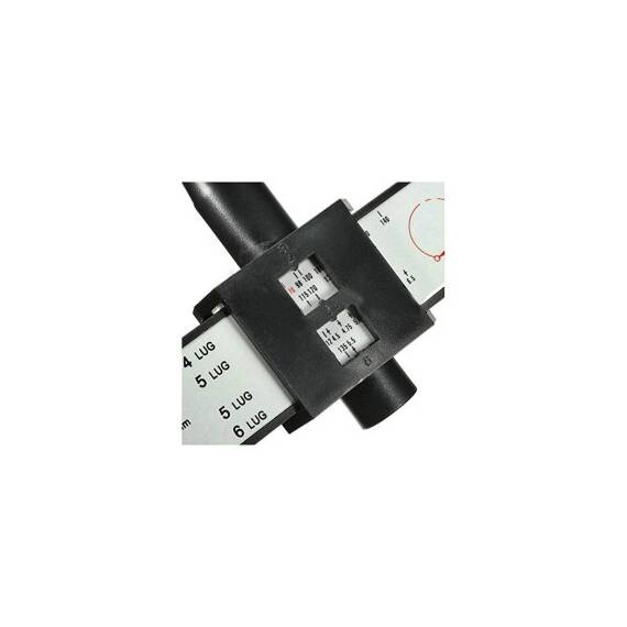 Subler pentru masurarea distantei dintre prezoanele jantelor , compatibil jante PCD Cod: MR117175 - 5- Roveli