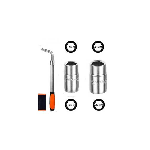 Set cheie roata premium telescopica cu 2 capete  17x19mm / 21x23mm Cod: KNG-133151 - 2- Roveli