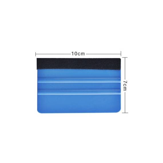 Racleta plastic albastra cu insertie material textil pentru montaj folie auto si geamuri Cod: MR-60A - 5- Roveli