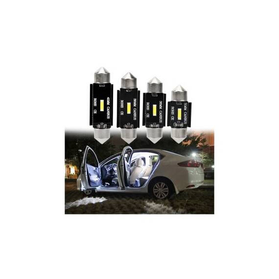 Bec sofit 36mm SMD 1860  12V  Canbus  300 lumen Lumina alba Cod: HH029 - 3- Roveli