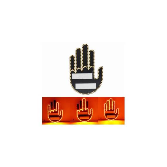 Panou LED tip mana, programabil, cu afisaje personalizabile controlate din telecomanda Cod: FS-1805 - 3- Roveli