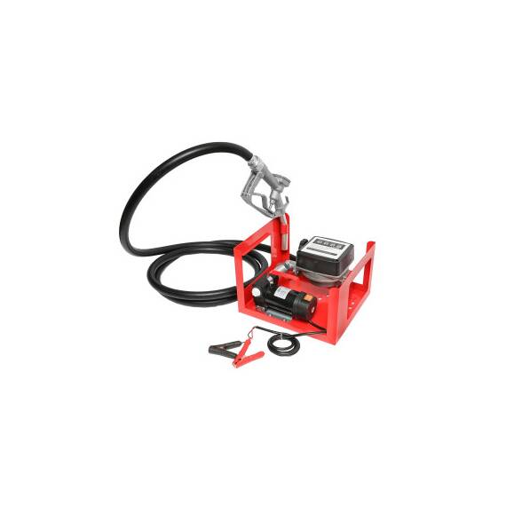 Kit pompa transfer motorina 12V debit 40L/min cu contor furtun aspiratie 1.5m furtun transfer 4m si pistol   Cod: BK87750 - 5- Roveli