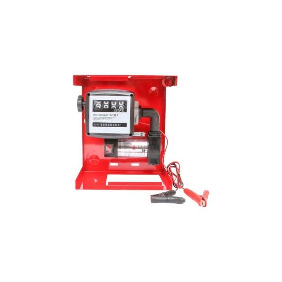 Kit pompa transfer motorina 12V debit 40L/min cu contor furtun aspiratie 1.5m furtun transfer 4m si pistol   Cod: BK87750 - 4- Roveli