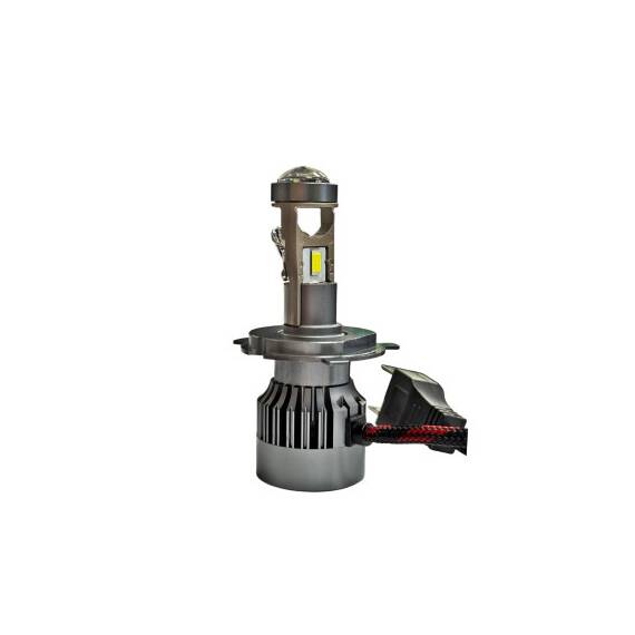 Bec cu LED H4 2 faze12-24V CANBUS 60W , 3800 lumen / bec 6000k Cod: NL19PRO-H4 - 2- Roveli