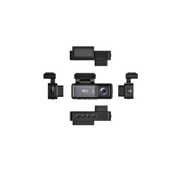 Sistem DVR auto cu 2 camere fata 4K si spate Full HD 1080p interior Cod: CNS-M6-2 - - Roveli