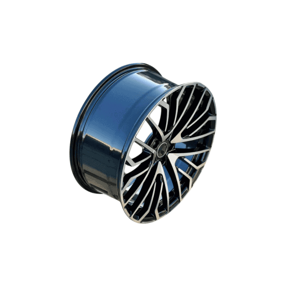 Jante DY1648 KM 18x8 5x112 ET40 negru polish compatibile Audi - 2- Roveli