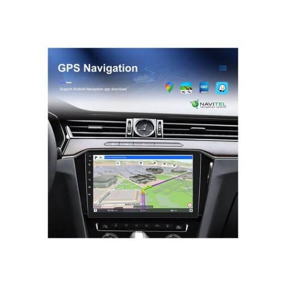 Navigatie Android 1DIN 9 inch 2GB 64GB CarPlay Android Auto GPS WIFI FM RDS Cod: A3491 - 4- Roveli