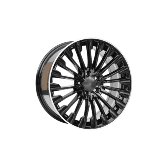 Jante PDW 19x8 5x112 ET38 negru cu margine polish compatibile Mercedes Cod: L95764F02 - 3- Roveli