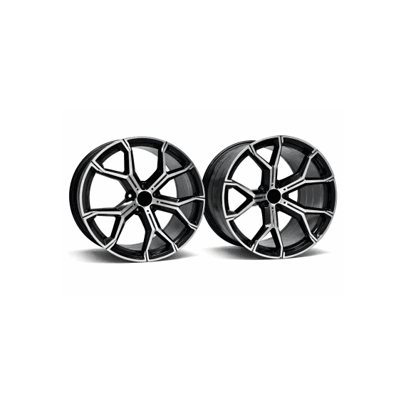 Jante PDW 20x9 fata 20x10.5 spate 5x112 ET35 ET40 negru polish compatibile BMW Cod: LA5445F15 / LA5445R74 - 4- Roveli