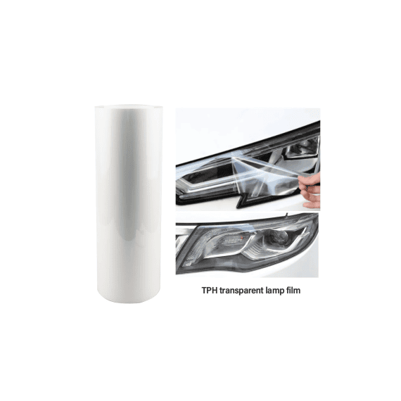 Folie protectie faruri stopuri TPH transparenta Premium 60x60cm cu regenerare  Cod: LM-TH010 - 2- Roveli