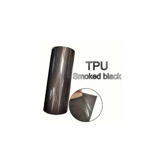 Folie far stop premium PPF TPU 7.5 mil fumuriu smoky black 0.6x15m Cod: TU002 - 2- Roveli
