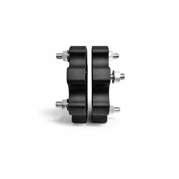 Distantier ATV 30 mm 4x136 centrare 120 cu 8 piulite M12x1.5 set 2 bucati aluminiu forjat negru Cod: DST8009 - 2- Roveli