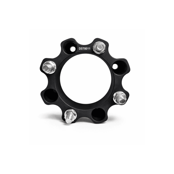 Distantier ATV 50 mm 4x136 centrare 120 cu 8 piulite M12x1.5 set 2 bucati aluminiu forjat negru Cod: DST8011 - 2- Roveli