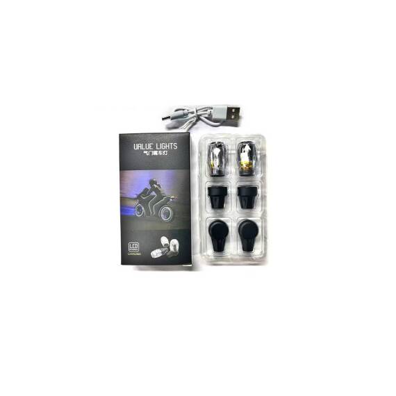 Capace valve cu LED reincarcabile USB-C Cod: FS-1802 - 3- Roveli