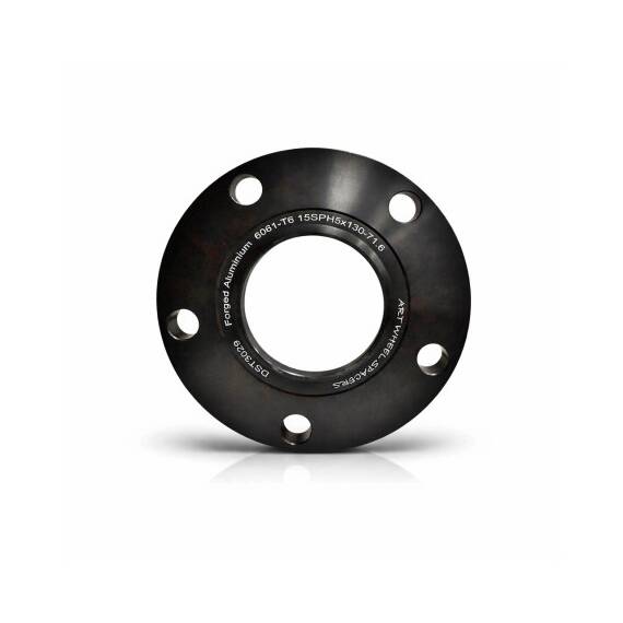 Distantier janta auto 15 mm 5x130 centrare 71.6 aluminiu forjat negru Cod: DST3029 - 2- Roveli