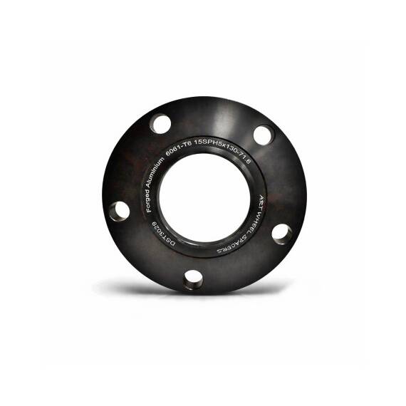 Distantier janta auto 15 mm 5x114.3 centrare 66.1 aluminiu forjat negru Cod: DST3034 - - Roveli