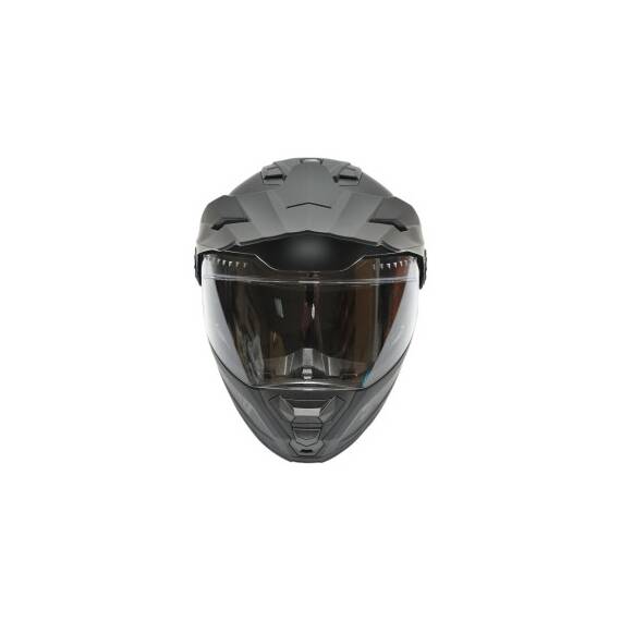 Casca motocross integrala negru mat cu viziera transparenta si ochelari de soare marimea XL Lion Cod: DISTM87 - 8- Roveli