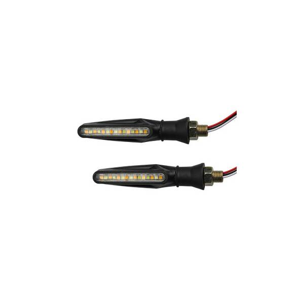 Semnalizare moto 12V cu functie de lumina de zi alba si semnalizare galbena Cod: AC-0031 - 4- Roveli
