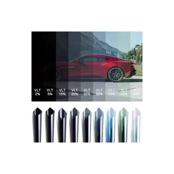 Folie auto parbriz Super Premium Crystaline 1m x 1.5m VLT 90% Cod: SC-9095 - 4- Roveli