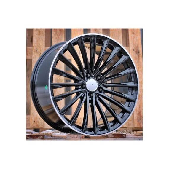 Jante DY988 KM 18x8 18x9 5x112 ET40 ET48 negru margine polish diamond cut compatibile Mercedes Cod: DY988 - 3- Roveli