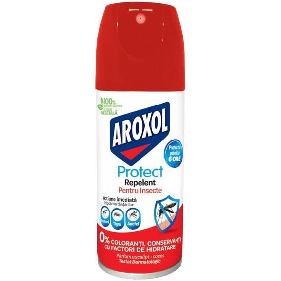 Spray repelent impotriva insectelor Aroxol, protectie pana la 6 ore, actiune imediata, 100 ml - - Roveli