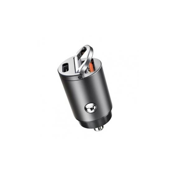 Incarcator auto mini Quick Charge QC4.0 100W si PD30W USB metal compatibil 12V 24V Cod: A088 - 3- Roveli