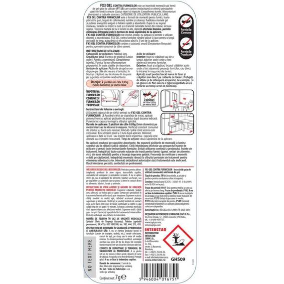 Gel impotriva furnicilor Aroxol, seringa aplicator, actiune rapida, 7 g, portocaliu - 2- Roveli