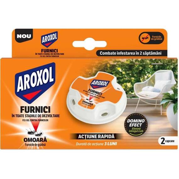 Capcane gel impotriva furnicilor, efect domino, actiune rapida, 2 buc, alb - - Roveli